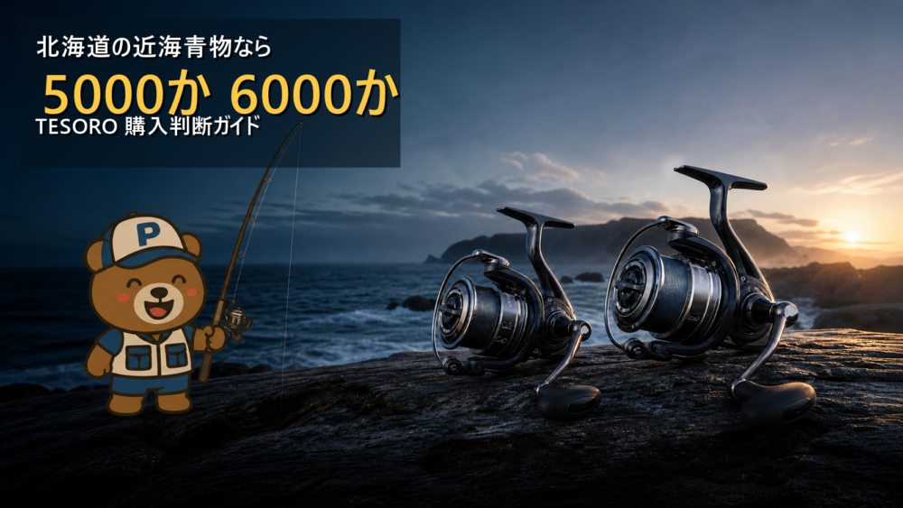 くまPと北海道の海を背景にしたテソロ5000番・6000番の購入判断ガイド